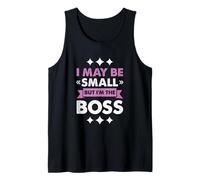 Boss Girl Baby Kids Funny I May Be Small But I'm The Boss Camiseta sin Mangas