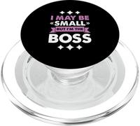 Boss Girl Baby Kids Funny I May Be Small But I'm The Boss PopSockets PopGrip para MagSafe
