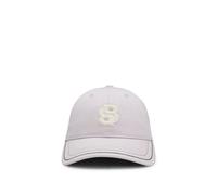 BOSS Gorra de algodón de inspiración ecuestre con monograma Double B - StyleCAP LEATHER BB SKY CAPTAIN, B7U1601 Luz púrpura 57