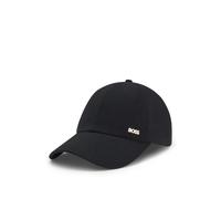 BOSS Gorra de pana de algodón con logo metálico - StyleAri-Rib, 50566240 Negro pcs.