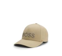 BOSS Gorra de sarga de algodón con logo bordado - StyleSeth-Boss, 50556418 Beige pcs.
