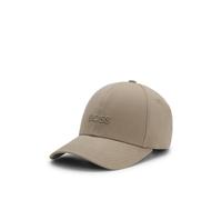 BOSS Gorra de sarga de algodón con logo bordado - StyleZed, 50495121 Marrón claro pcs.