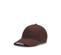 BOSS Gorra de sarga de algodón con monograma Double B bordado - StyleZed-B-Icon, 50533299 Marrón oscuro pcs.