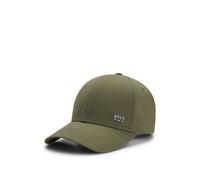 BOSS Gorra de sarga de algodón con rayas de la marca - StyleZed-BOSS-ME, 50555479 Oliva pcs.