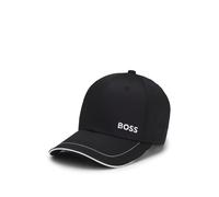 BOSS Gorra de sarga de algodón con ribetes en contraste y logo bordado - StyleCap-1, 50492716 Negro pcs.