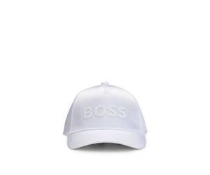 BOSS Gorra de satén con logo estampado de goma para niños - StyleJ50941/10P56, J50941 Blanco 56