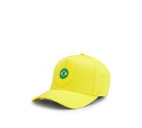 BOSS Gorra en sarga brillante con logo e insignia de bandera nacional - StylePoulin-BC D'LUX-Flag, 50562802 Brasil pcs.