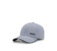 BOSS Gorra en sarga de algodón con logo estampado - StyleCap-Bold, 50519219 Gris oscuro pcs.