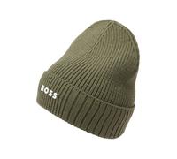 BOSS Gorro de punto para niños con logo de goma - StyleJ52616/724T2, J52616 Verde oscuro 56
