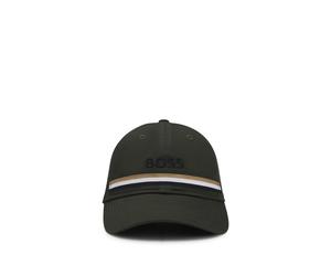 BOSS Gorra para equitación de algodón con logo bordado - StyleCAP TAPE PINE GROVE, B7U1602 Verde oscuro 55