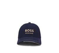 BOSS Gorra para equitación de pana de algodón con logo bordado - StyleCLASSIC CAP CORD BLACK, B6U1601 Azul oscuro 55