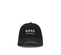 BOSS Gorra para equitación de pana de algodón con logo bordado - StyleCLASSIC CAP CORD BLACK, B6U1601 Negro 55
