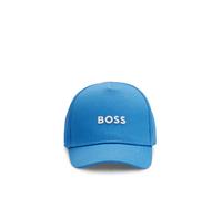 BOSS Gorra para niños de sarga de algodón con logo estampado en contraste - StyleJ51693/24944, J51693 Azul 48
