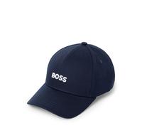 BOSS Gorra de sarga de algodón con logo bordado - StyleZed, 50495121 Azul oscuro pcs.
