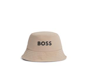 BOSS Gorro de pescador reversible para niños en tejido antidesgarros y algodón - StyleJ52267/24954, J52267 Beige 56