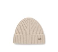 BOSS Gorro de punto de canalé en cashmere - StyleL-Heroe_Hat, 50551001 Beige claro pcs.