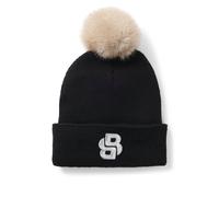 BOSS Gorro de punto para niños con efecto brillante y monograma Double B - StyleJ51616/09BT2, J51616 Negro 52