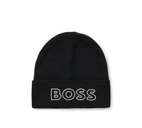 BOSS Gorro de punto para niños con logo de silicona - StyleJ52617/09BT2, J52617 Negro 58