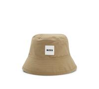 BOSS Gorro reversible estilo pescador para niños con detalles de logo - StyleJ53140/29542, J53140 Marrón 46