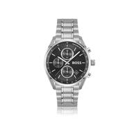 BOSS GRAND PRIX 40 Reloj con esfera negra y pulsera de acero - StyleGRAND PRIX 40, 58564944 Tono plateado pcs.