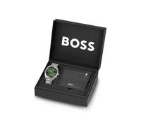 BOSS Grand Prix 44 set de regalo de reloj y tarjetero - StyleGRAND PRIX 44 GIFTSET, 58858267 Tono plateado pcs.