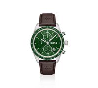 BOSS Grand Prix Vitesse reloj con esfera verde y correa perforada - StyleGRAND PRIX, 58858205 Marrón oscuro pcs.