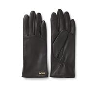 BOSS Guantes de piel aptos para pantallas táctiles con remache con logo - StyleGueen-ME, 50526613 Marrón oscuro 7