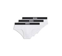 BOSS Calzoncillo slip BOSS ONE para hombre - Paquete de 3 algodón elástico - Negro/Blanco XL