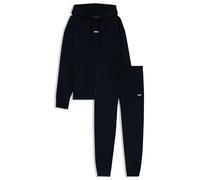 BOSS Chándal en felpa de algodón con logos en contraste - StyleTracksuitWesmallhood, 50541065 Azul oscuro L