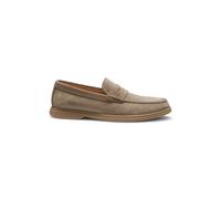 BOSS Mocasines de ante con ribete de antifaz con logo - StyleSienne_Loaf_sdpe, 50568763 Beige 43