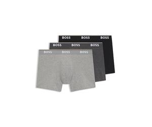 BOSS Hombres BoxerBr 3P Power Pack de Tres Boxers Largos de Algodón Elástico con Logos, XXXXL