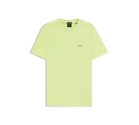 BOSS Hombres Camiseta Regular de Algodón Stretch con Logo Contrastant, Verde Claro337, L