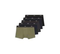 BOSS Hombres Trunk 5P Essential - Juego de cinco boxers cortos de algodón elástico con cintura con logotipo, Divers981, L
