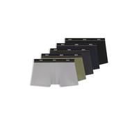 BOSS Hombres Trunk 5P Essential - Juego de cinco bóxers cortos de algodón elástico con logotipo en la cintura, S