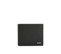 BOSS Hombres Zair ML Cartera de monogramas Estructurados y Acabado logoteado, Negro001, Talla única