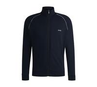 BOSS Sudadera con cremallera 'Mix&Match' azul oscuro / blanco, Talla S
