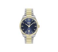 BOSS Hugo Reloj analógico para Hombre con Correa de Acero Inoxidable PVD de Dos Tonos