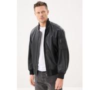 BOSS Chaqueta bomber de piel con bolsillo en la manga - StyleJakri, 50552151 Negro 46