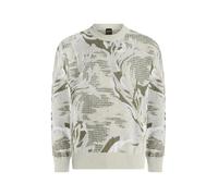 BOSS Jersey 'Afloralo' kitt / oliva / offwhite M EUR
