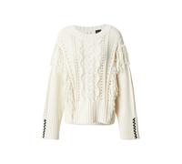 BOSS Jersey de algodón con detalles trenzados y de flecos - StyleC_Fitto, 50543949 Natural S