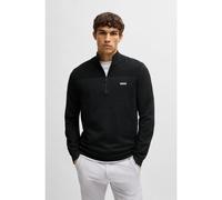 BOSS Jersey con cremallera de la marca en tejido Dry-Flex - StyleMomentum-X_QZ, 50498560 Negro XXL