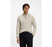 BOSS Jersey con cremallera de mezcla de lana virgen con logo - StyleKN_Momentum-X QZ, 50547898 Beige claro XL