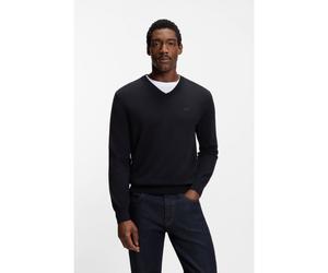 BOSS Jersey con cuello en pico de algodón - StyleUpacello-L, 50556524 Azul oscuro XXL