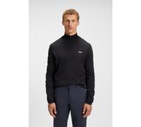 BOSS Jersey de algodón con cuello con cremallera y logo estampado - StyleK_Ever-X QZ, 50541965 Azul oscuro S