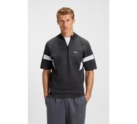 BOSS Jersey de algodón con estructura en jacquard - StyleK_Tennis Retro QZ, 50541995 Gris oscuro L