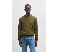 BOSS Jersey de algodón y cashmere con etiqueta con logo - StyleKanovano_S, 50527583 Oliva XXL