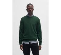 BOSS Jersey de algodón y cashmere con etiqueta con logo - StyleKanovano_S, 50527583 Verde oscuro XXL