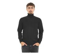 Boss - Jersey de cuello alto con logo - Knitwear - Hombre - Negro - XL -