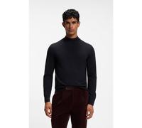 BOSS Jersey de cuello inglés en lana merina extrafina - StyleH-Bjarno, 50570642 Azul oscuro S