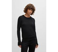 BOSS Jersey de cuello redondo en lana merina - StyleFeganasi, 50492551 Negro XS